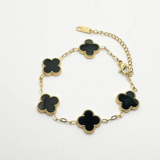 Pulsera Trebol Van Cleef | Baño de Oro + Caja Gratis✨