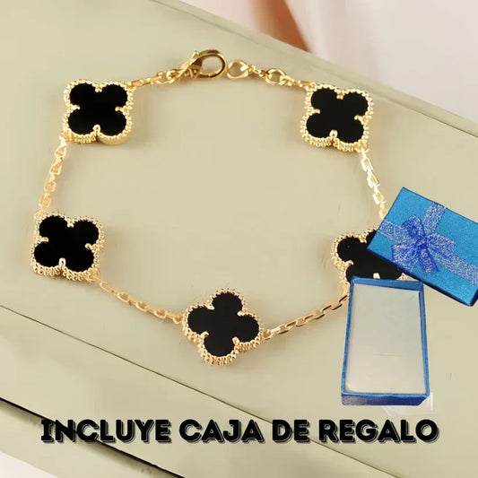 Pulsera Trebol Van Cleef | Baño de Oro + Caja Gratis✨